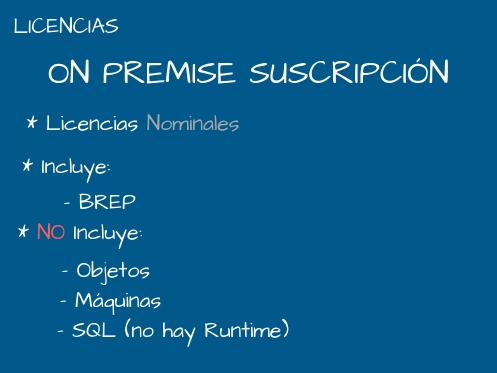 ON PREMISE SUSCRIPCIÓN